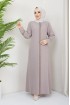 عباية وصال بتطريز ذهبي (طحيني) 1598