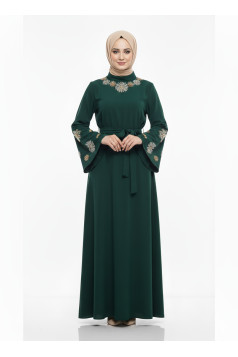 فستان نجود رسمي مناسب لصيف (زمرد)