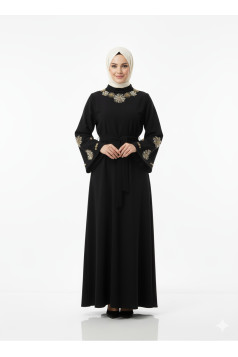 فستان نجود رسمي مناسب لصيف (اسود)