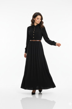 فستان هيا العملي الصيفي اللون الاسود 