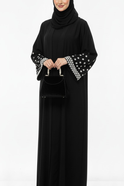 عباية لولوه مناسبة لموسم الصيف ( اسود )