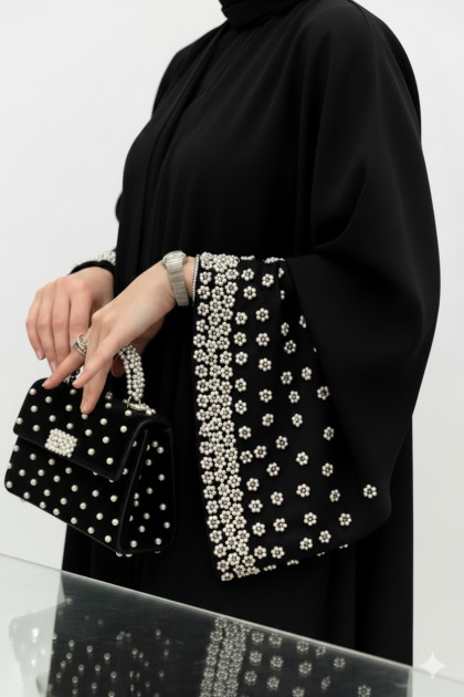 عباية لولوه مناسبة لموسم الصيف ( اسود )