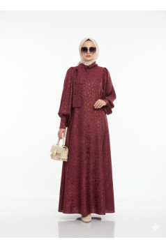 فستان رنا الصيفي العملي – اللون خمري