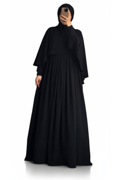 عباية نسمة المناسب لموسم الصيف عملي لون اسود