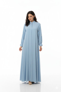 فستان لولو الصيفي العملي – لون ازرق