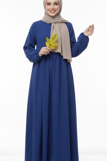 عباية بايزل الفضفاضة لون ازرق 1377