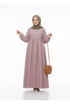 عباية بايزل الفضفاضة لون وردي 1377