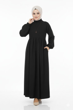 فستان لافندر الشتوي لون اسود 103