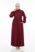 فستان لافندر الشتوي لون بوردو 103