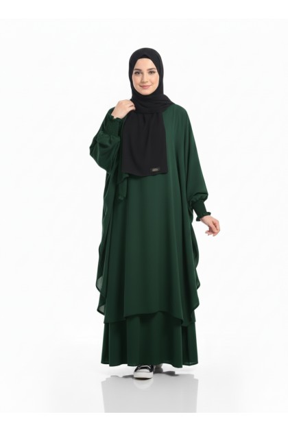 طقم ليلاس للمحجبات لون اخضر1396