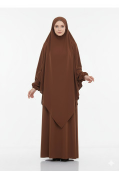 طقم ساندي للمحجبات (بني) 1408