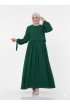 فستان واسع بأكمام مربوطة (زمرد) 1430