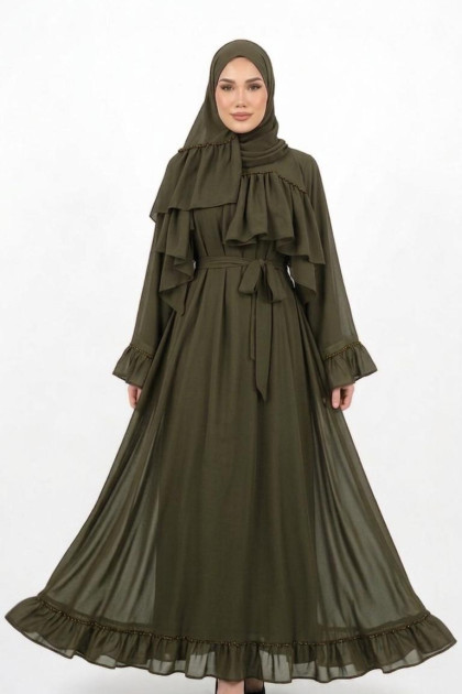 فستان هويدا (هاكي)