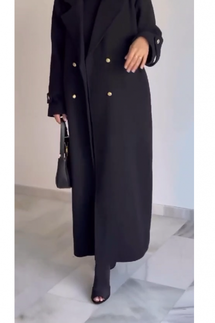 مانطو جوخ تلاتيني اسود