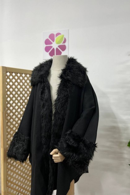 جاكيت بفرو على الرقبه و اليدين 017