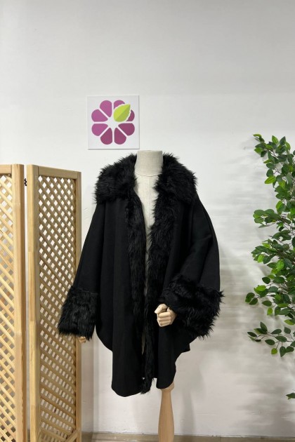 جاكيت بفرو على الرقبه و اليدين 017