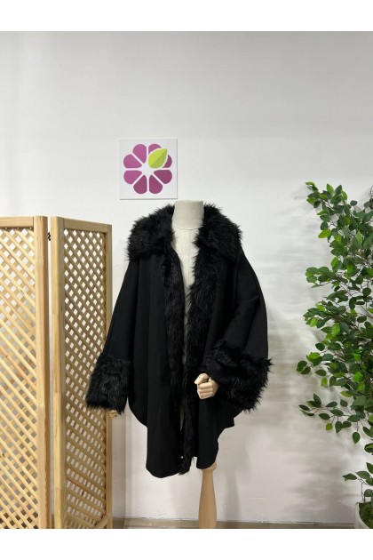 جاكيت بفرو على الرقبه و اليدين 017