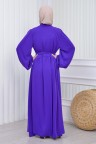 عباية بيلا فضفاض للمراه للمحجبه (بنفسجي) 1420