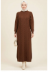 فستان نيسا التريكو (بني)