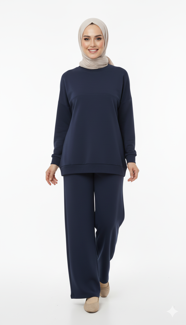 طقم بولينا (كحلي)