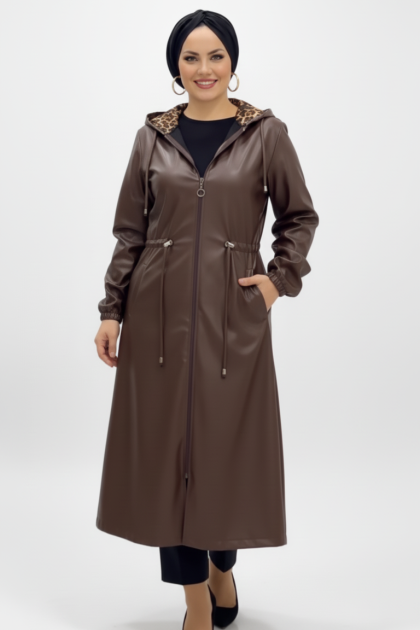 جاكيت خلود الجلد (بني)