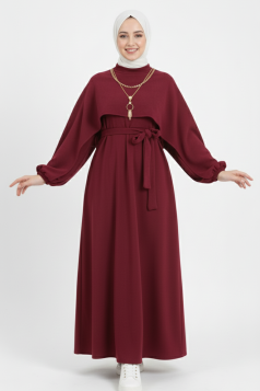 فستان سميحة (خمري)