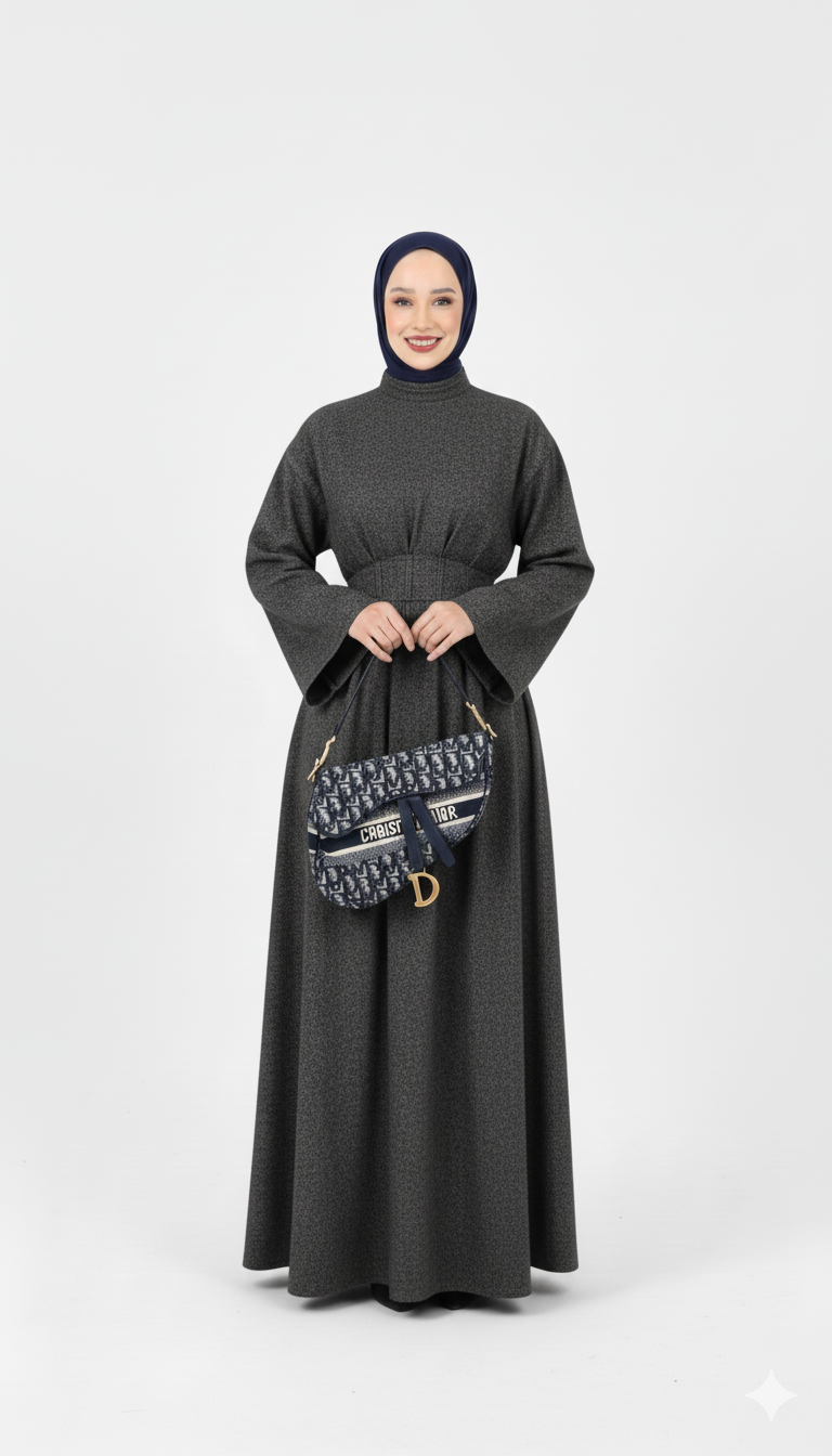 فستان نارا (رمادي)