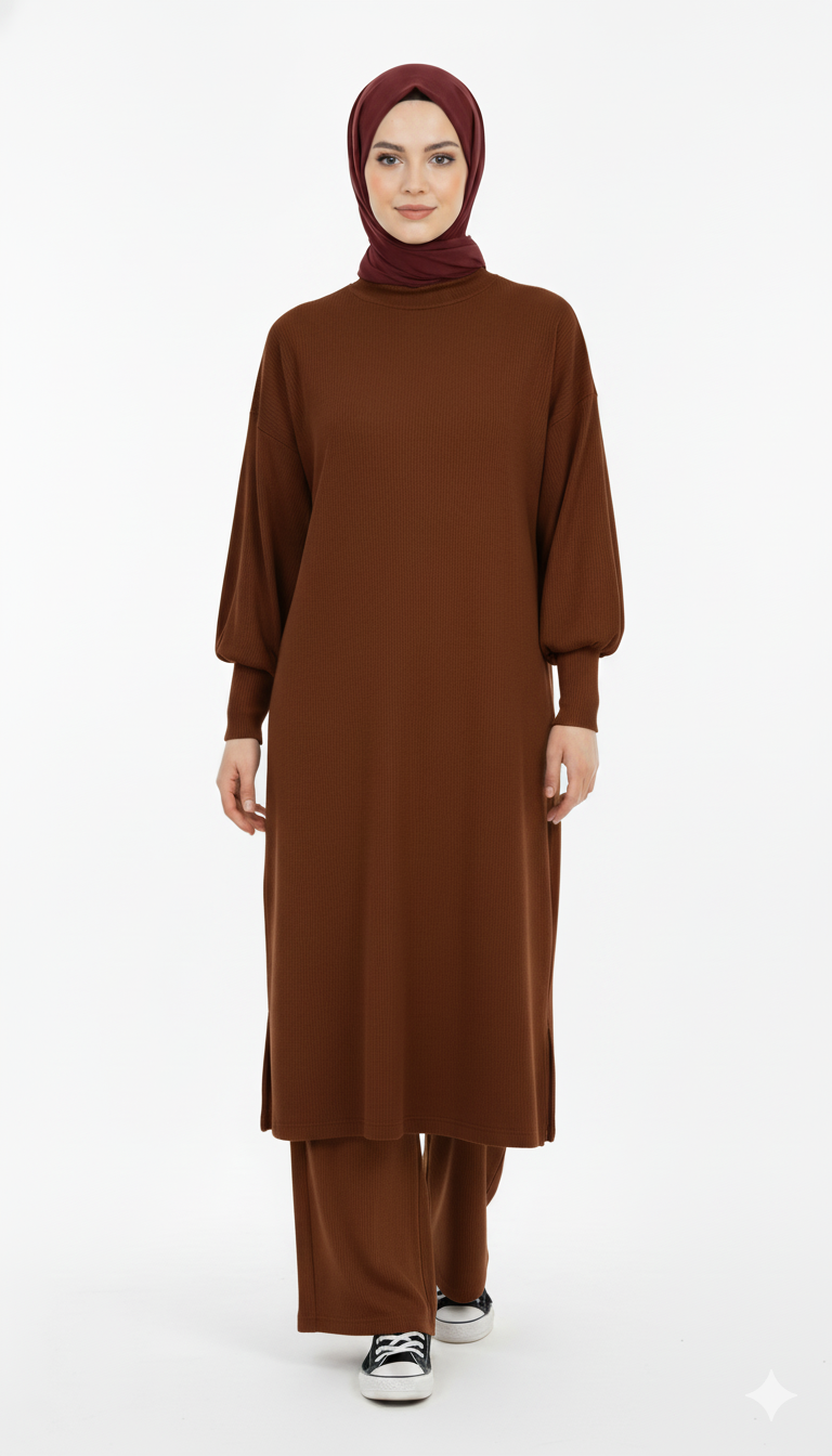 طقم فريال (بني)