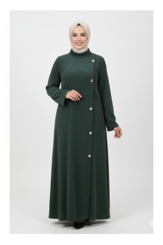 فستان غيداء الشتوي (زيتي)