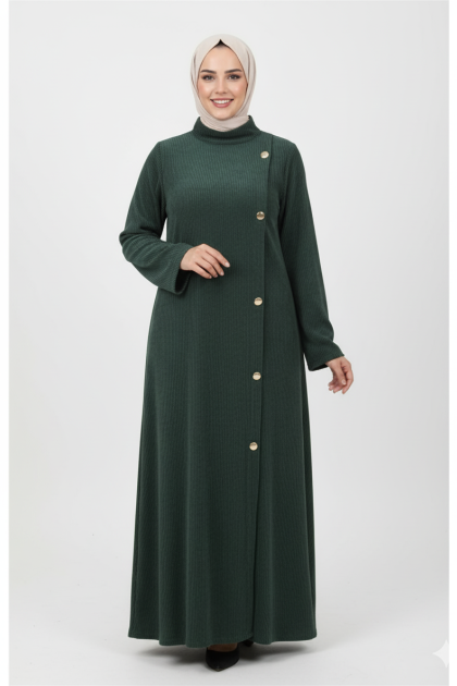 فستان غيداء الشتوي (زيتي)