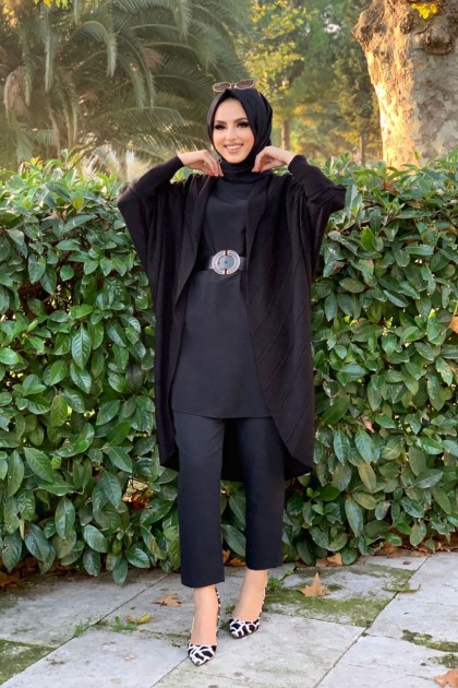 سترة تريكو 4369 اسود