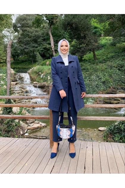  طقم لون كحلي 8396 Kase Kaban