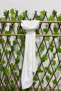 شال نسائي ايروبين لون (ابيض)