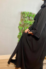 عباية بلقيس فخمة ومرتبة (أسود) 4071