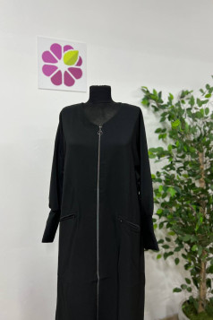 عباية مكة الرمضانية بتصميم  بسيط و مميز (اسود) 4089