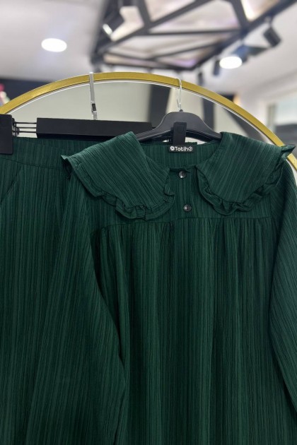 طقم شيدا العملي الصيفي (زيتي )