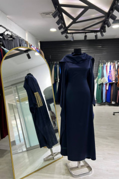 فستان راوية المناسب لموسم الصيف كحلي 