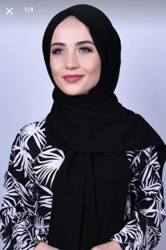 شال نسائي ايروبين لون (اسود)