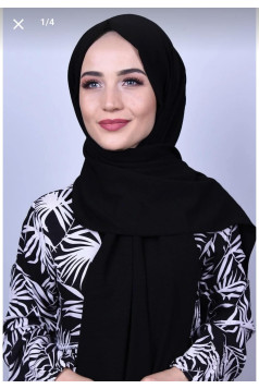 شال نسائي ايروبين لون (اسود)