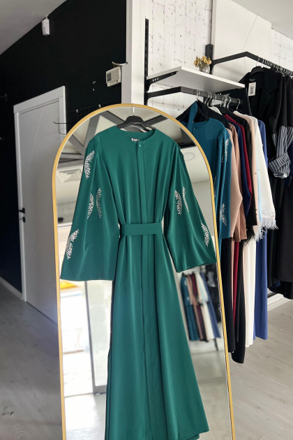 عباية فراشة صيفي رسمي (زمرد) 