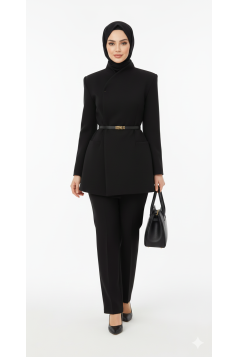 طقم جاكيت رافين (اسود)