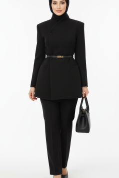 طقم جاكيت رافين (اسود)