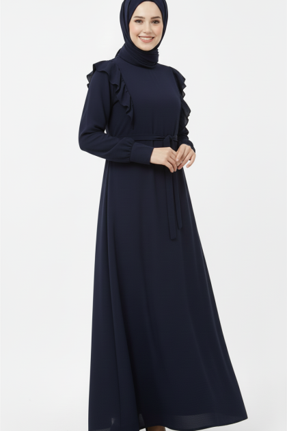 عباية سيلين المناسبة لموسم الصيف (الون كحلي)