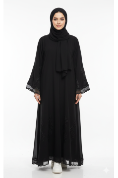 عباية فيلورا (اسود) 