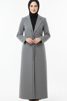 مانطو كوثر الصيفي العملي – لون رمادي