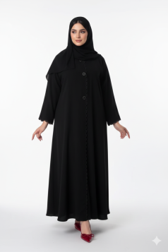 عباية بدور (اسود)