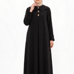 فستان شهيرة (اسود)