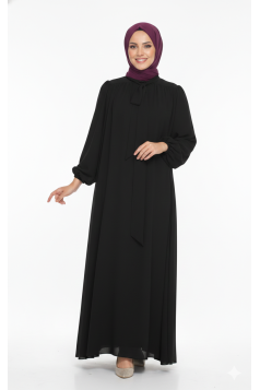 فستان صباح (اسود) 