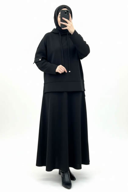 طقم ميرا (اسود)