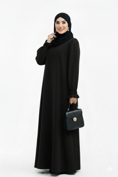 فستان زمرد لون( اسود) 1794